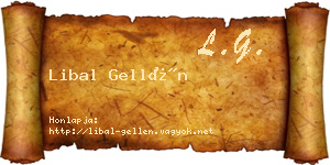 Libal Gellén névjegykártya
